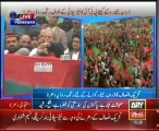 Javeed Hashmi Addressing PTI Dharna