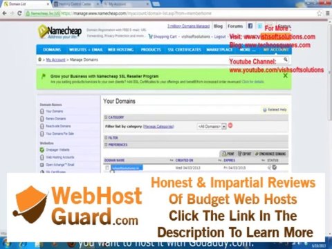 How To Host Your NameCheap's Domain Name To Godaddy Web Hosting Account