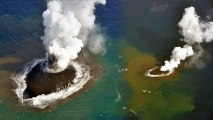 Volcanic Eruption Creates New Island for Japan