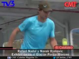 Tennis : Rafael Nadal et Novak Djokovic jouent au bord d'un glacier en Argentine