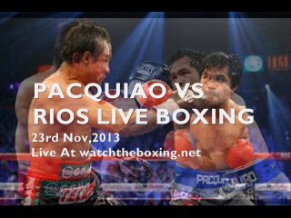 boxing stream Pacquiao vs Rios