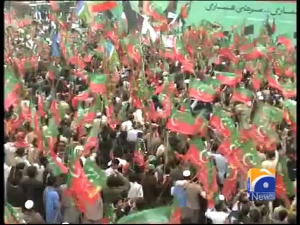 Imran at PTI Protest -23 Nov 2013