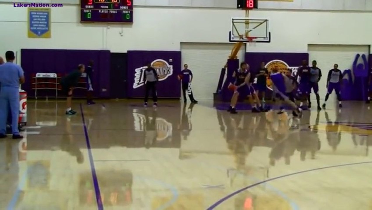Kobe Bryant Back at LA Lakers Practice After 6 months Injury