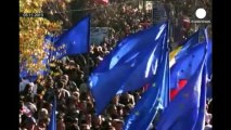 Miles de moldavos protestan contra la firma de un Acuerdo de Asociación con la UE