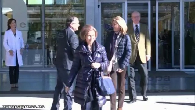 Rajoy y la Reina ven al Rey muy animado y muy bien