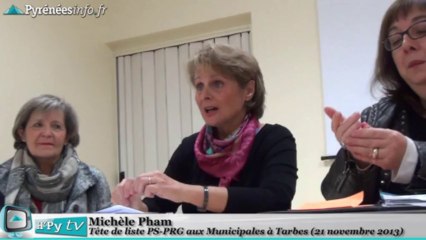 [TARBES] Municipales 2014 Michèle Pham (21 novembre 2013)