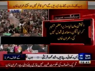 Imran Khan Speech in Blocking Nato Supplies Dharna