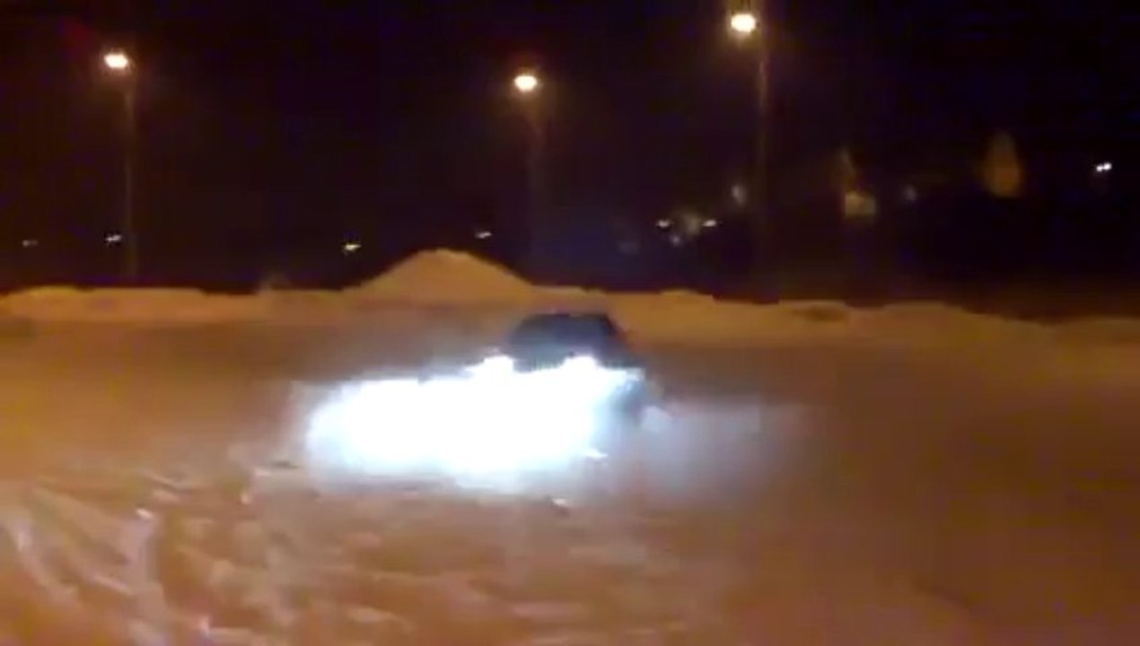 Audi burn-drift
