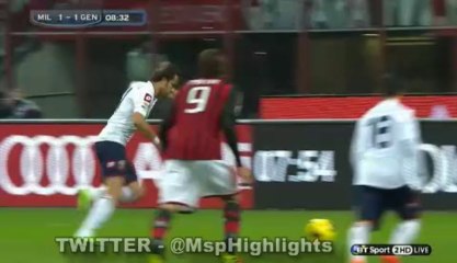 Milan vs Genoa 1:1 Gilardino