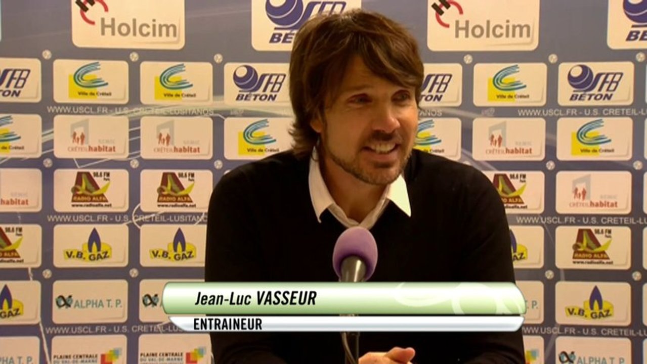 Conférence de presse US Créteil - ESTAC Troyes (0-3) : Jean-Luc VASSEUR (USCL) - Jean-Marc FURLAN (ESTAC) - 2013/2014