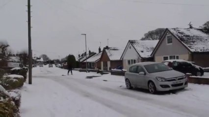 Skieur equipe de réacteurs