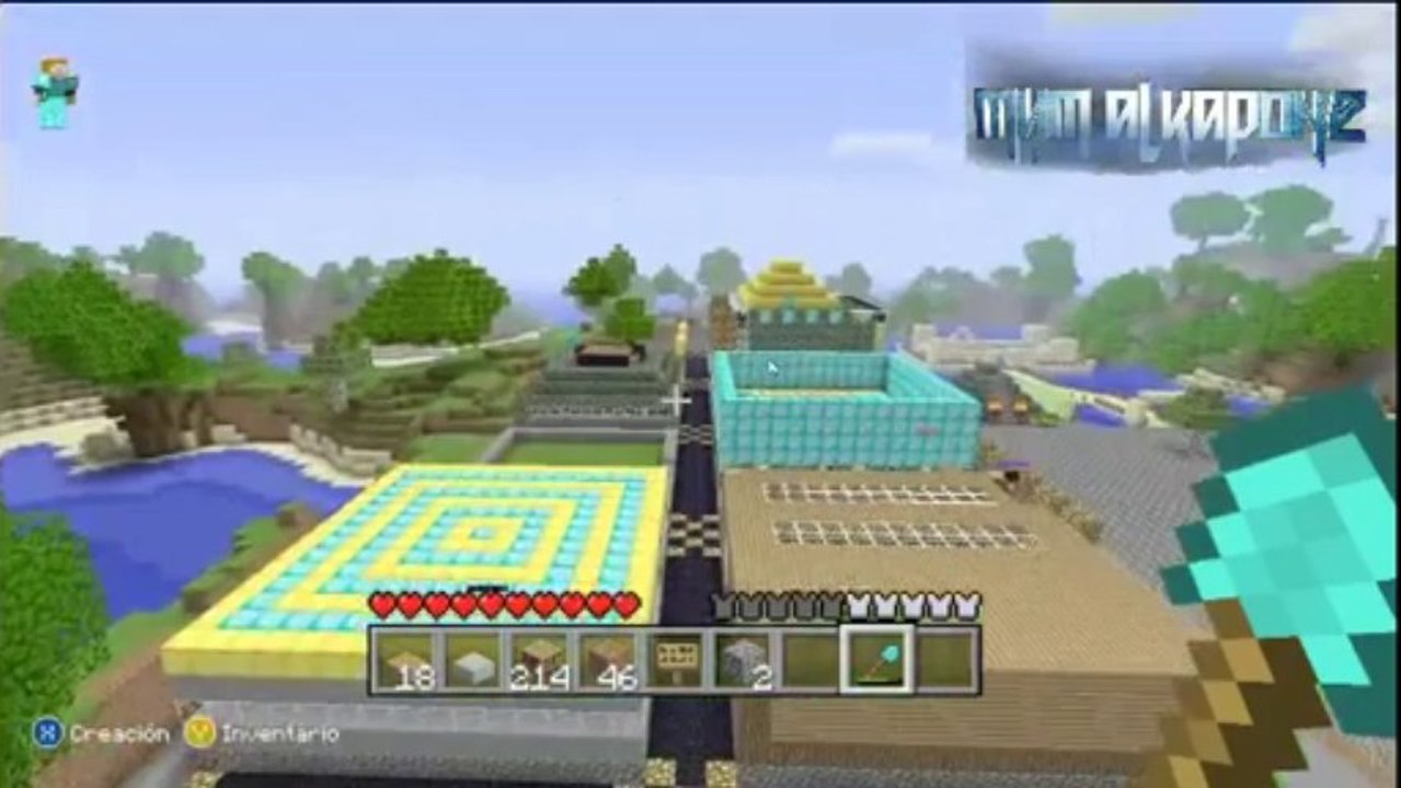 Minecraft de Xbox 360 con MYM ALK4PON3 y MYM TUM TUM "Casas de Subs"