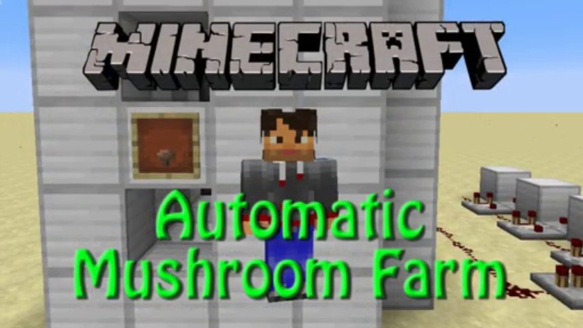Minecraft: How to build a Fully Automated Mushroom Farm Tutorial 1.7.2 -  video Dailymotion