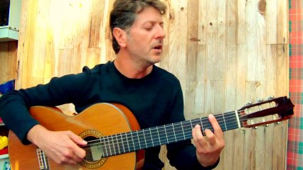 Les amoureux des bancs publics - Georges BRASSENS reprise (guitar & vocal cover)