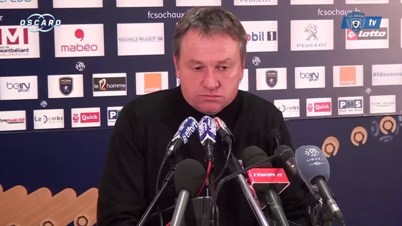 L1 / 2013-14 : Sochaux 1-1 Bastia : Réaction de F. Hantz