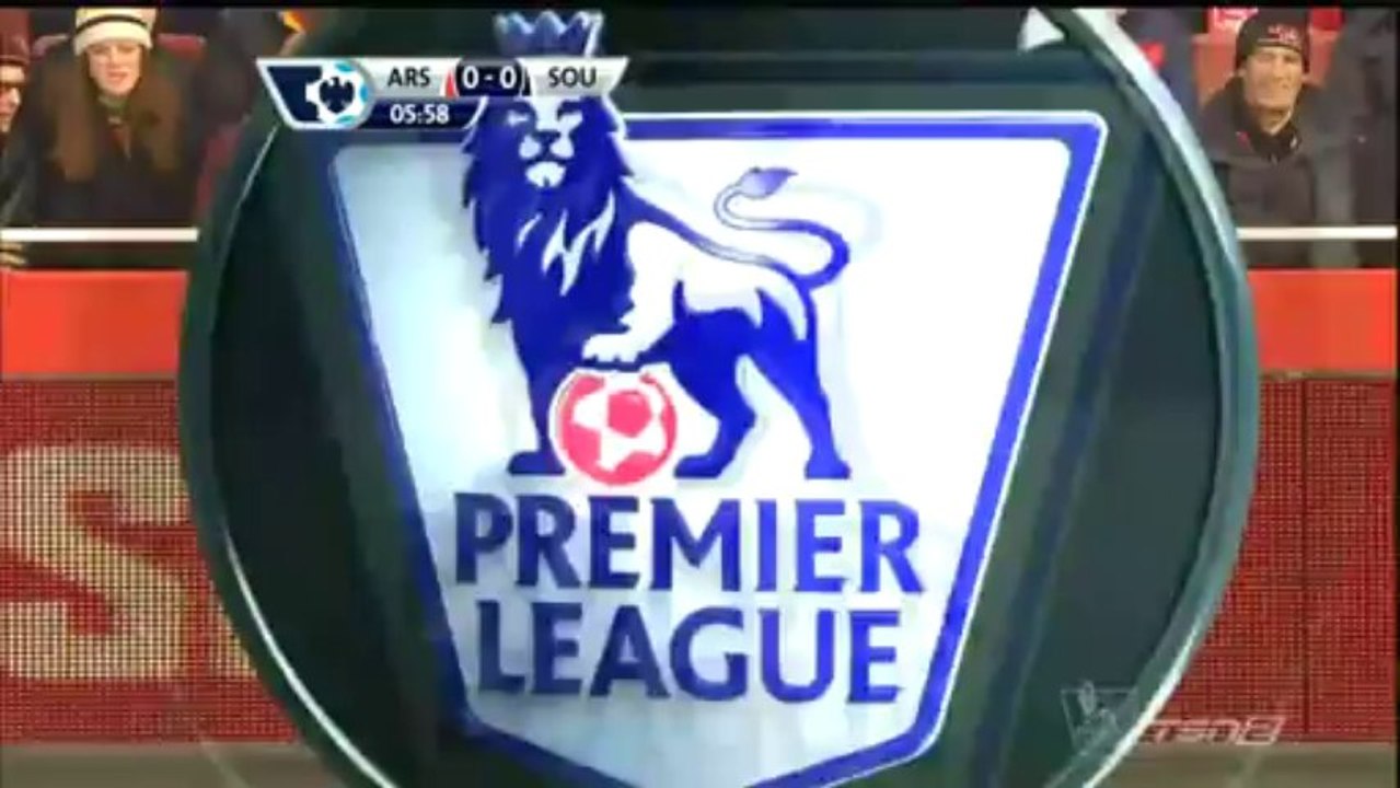 Arsenal	2 - 0 Southampton - Full Match 1half [HD] *part1*