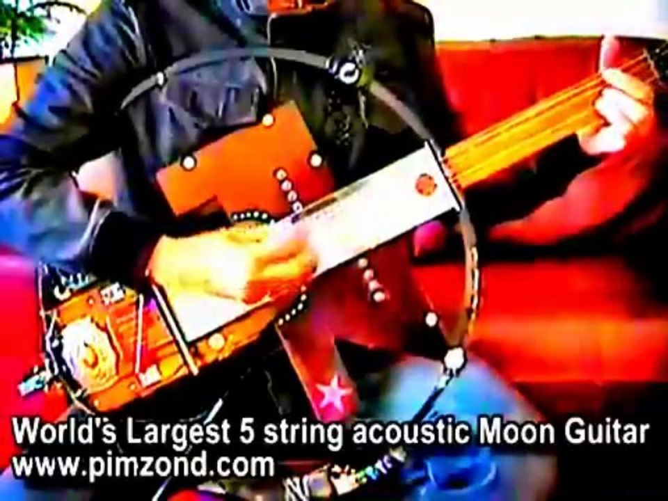Pim Zond - World's Largest Moon Guitar Mandolin 22" Sound Sculpture