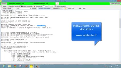 elm327 16 bits (bluetooth) +  logiciel français monobd
