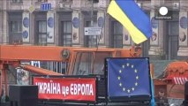 Ukrayna'da AB yanlısı gösteri sürüyor