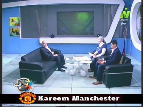 الاعلاميين طارق رضوان ومني عبد الكريم فى صباح الرياضه مع رضوان الزياتي رئيس رابطه النقاد الرياضيين 24 نوفمبر 2013