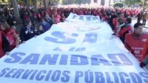 Thousands protest austerity measures in Madrid
