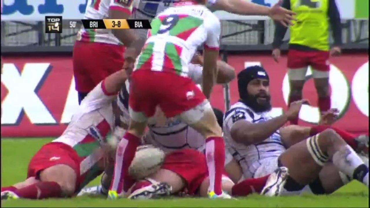 Brive-Biarritz: 9-14 - J12 - Saison 2013/2014