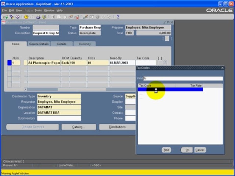 PO 3.1 Manually Create Requisitions