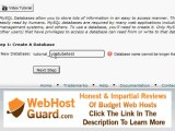 Raid Hosting Tutorials - How to create a MySQL username and databases.