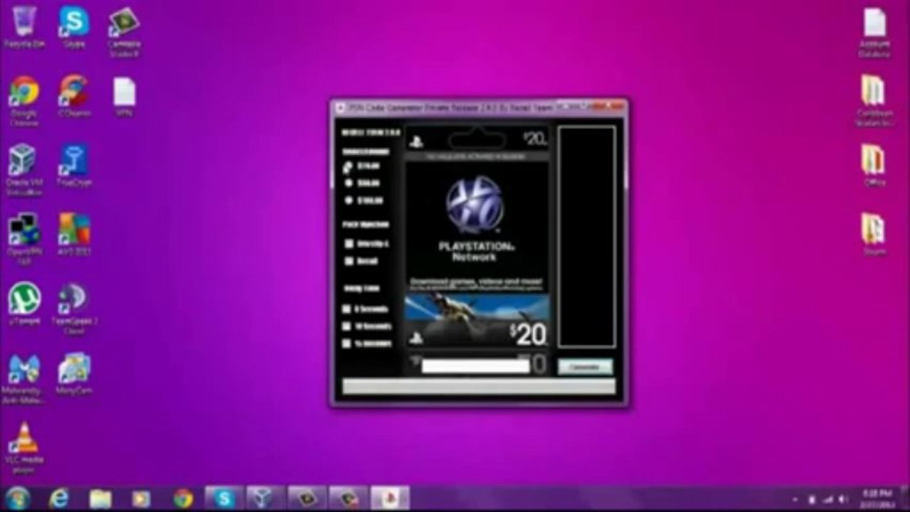PSN Code Generator 2013 working no password