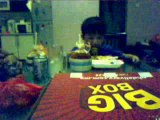 We are eating pizza hut big box