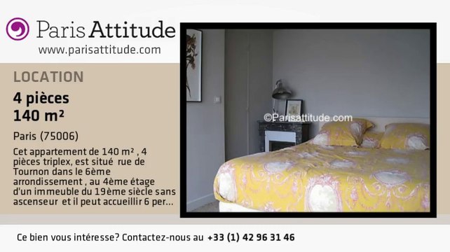 Triplex 3 Chambres à louer - Jardin du Luxembourg, Paris - Ref. 6548