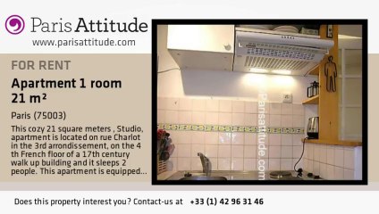 Studio Apartment for rent - Temple, Paris - Ref. 6912