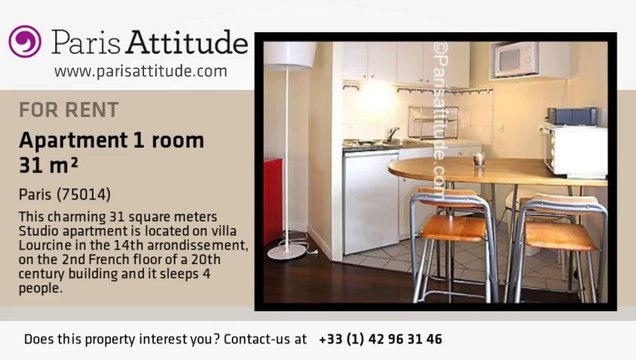 Studio Apartment for rent - Denfert Rochereau, Paris - Ref. 3879