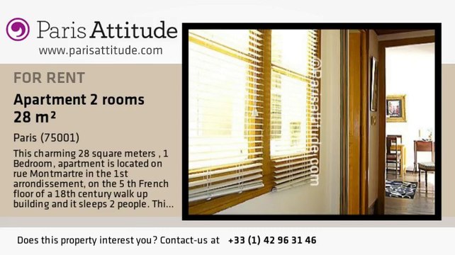 1 Bedroom Apartment for rent - Châtelet, Paris - Ref. 2711