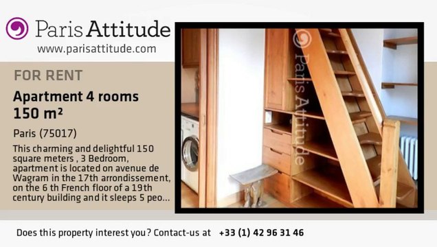 3 Bedroom Apartment for rent - Wagram, Paris - Ref. 8325