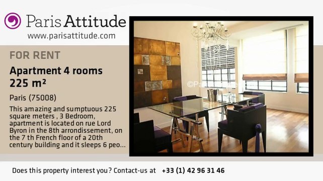 3 Bedroom Apartment for rent - Arc de Triomphe, Paris - Ref. 3927