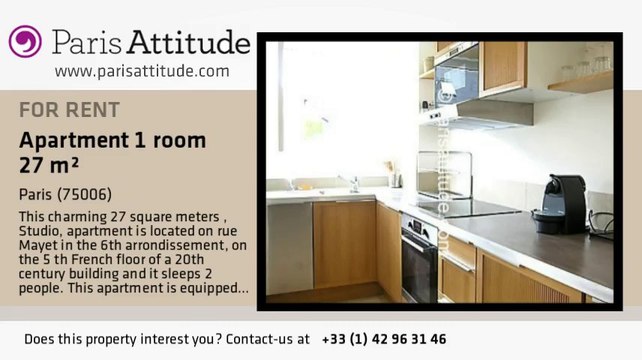 Studio Apartment for rent - Ecole Militaire/Unesco, Paris - Ref. 7465