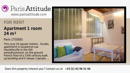 Studio Apartment for rent - St Germain, Paris - Ref. 6292