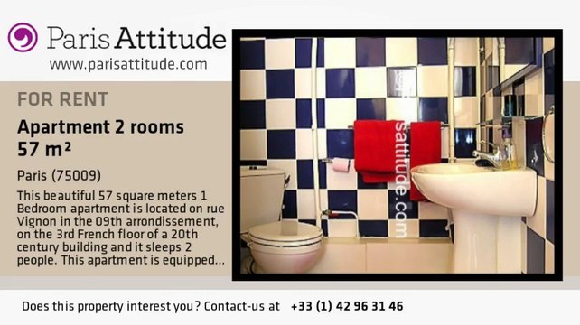 1 Bedroom Apartment for rent - Madeleine, Paris - Ref. 4461