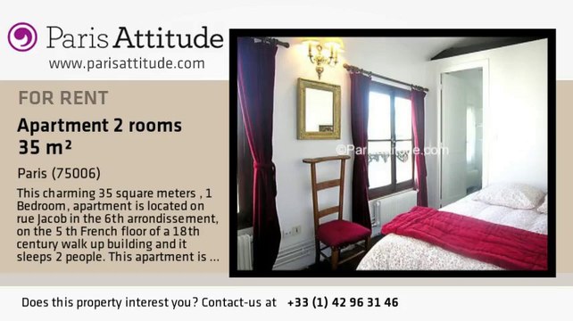 1 Bedroom Apartment for rent - St Germain, Paris - Ref. 6173