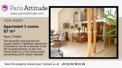 2 Bedroom Duplex for rent - Hôtel de Ville, Paris - Ref. 2191