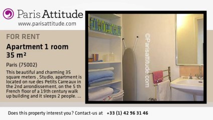 Studio Apartment for rent - Montorgueil, Paris - Ref. 5711