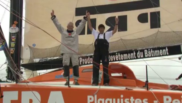 IMOCA : passage de ligne PRB vainqueur à Itajaï - Transat Jacques Vabre 2013