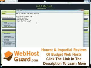Free Adult Web Hosting \ How to create a free adult website