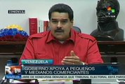 Ofreció el presidente Maduro apoyo a comerciantes medios y pequeños