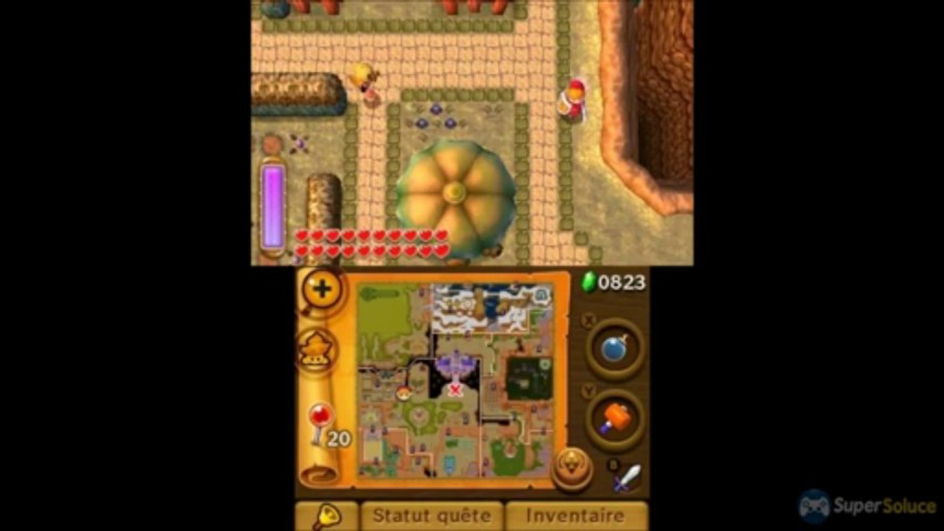 A Link Between Worlds Soluce The Legend of Zelda A Link Between Worlds : emplacement des bouteilles -  Vidéo Dailymotion