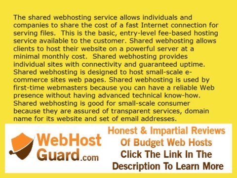 crazydomains or crazydomains.com.au - about shared webhosting explained