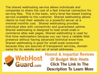crazydomains or crazydomains.com.au - about shared webhosting explained