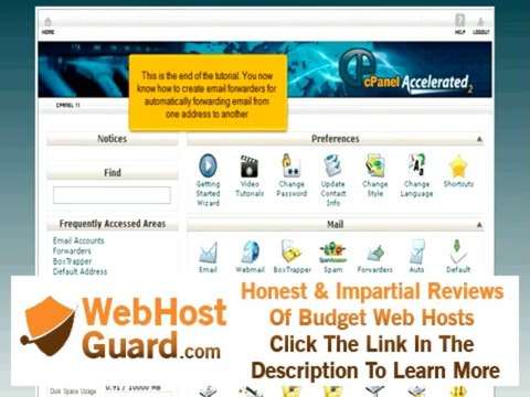 Web Hosting - How to setup email forwarding from oryon.net