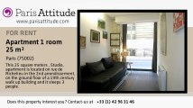 Studio Apartment for rent - Bourse, Paris - Ref. 6676